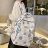 Schoolbag Primary School Students Children Plaid Junior High School Students High School Students