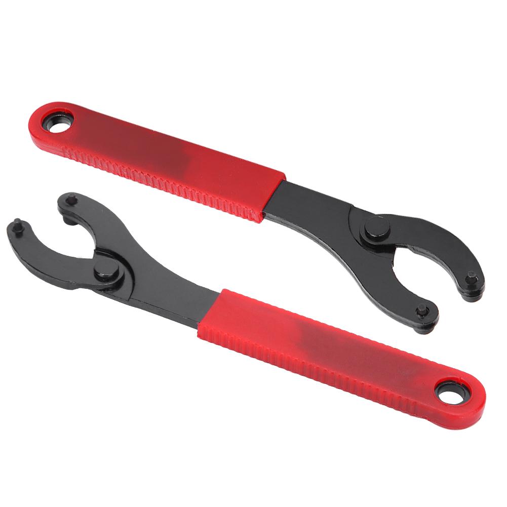 2Pcs Mountain Bike Fixed Gear Bottom Bracket Tool Flywheel Locking Ring Character Wrench