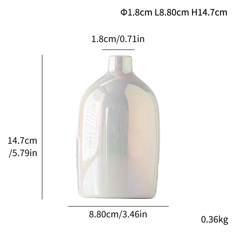 Einfache Galvanisierte Mini Keramikvase Leichter Luxus Heimdekoration Kreatives Ornament