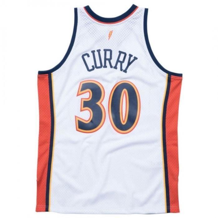 Maillot NBA - Mitchell &amp; Ness - Stephen Curry - Warriors 2009-10 - Blanc - XL - Sportswear