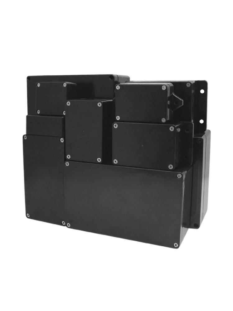 Black ABS Waterproof Outdoor Junction Box for Speakers and Monitoring Systems