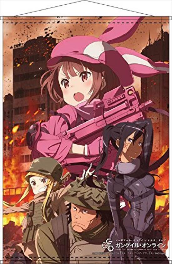 

Sword Art Online Альтернатива Gun Gale Online B2 Гобелен A 73×52см