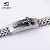 Kalen Classic Christian Jesus Cross Charm Bracelets on Hand  for Men Stainless Steel Mesh Chain Link  Armband Prayer Jewelry