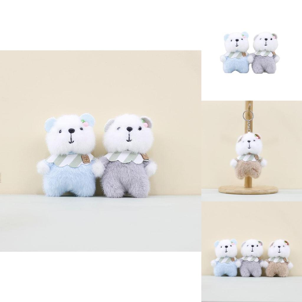 Cute Cartoon Plush Bear Keychain Charismatic Stuffed Animal For Bags And Keys
