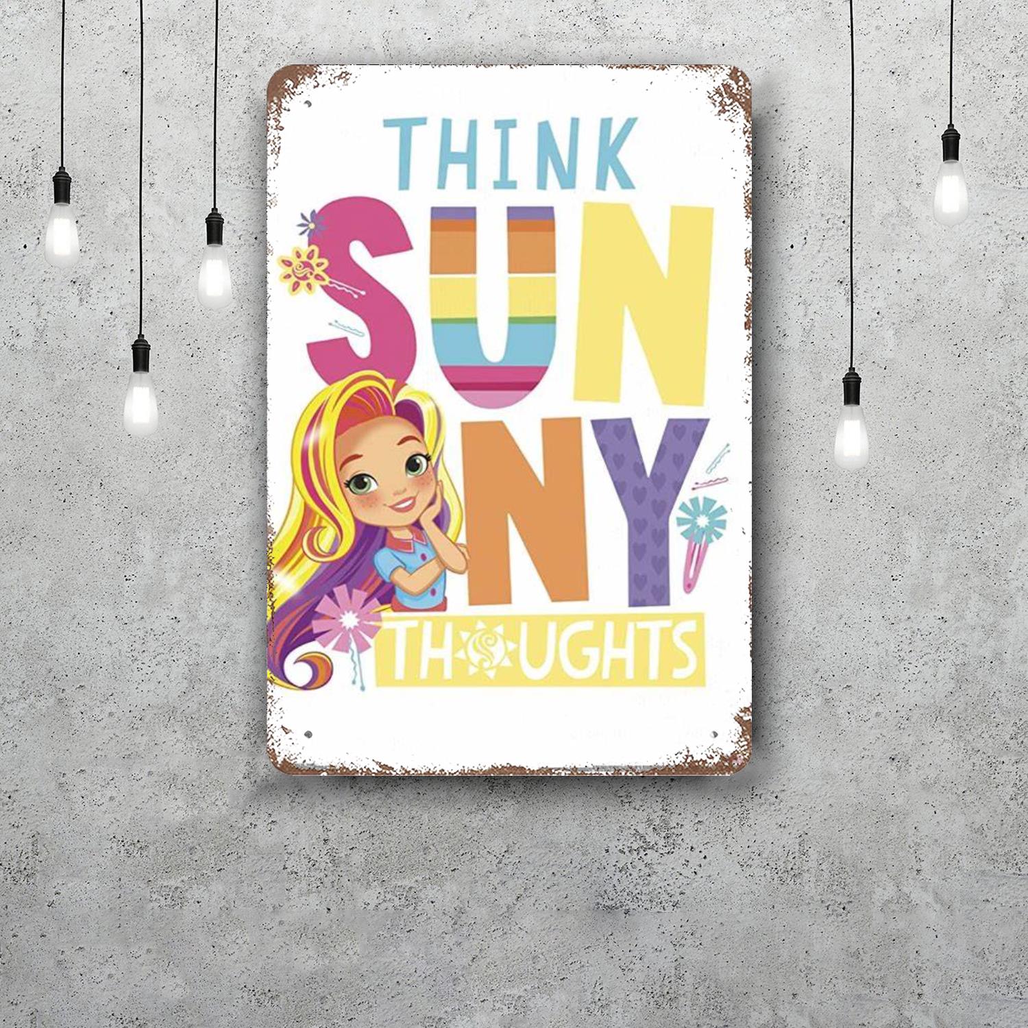 

sunny Vintage Tin Sign Home Decor Items Wall Decor Art Wall Mural Room Decoration Items Decor Retro Metal Sign Plate Bar Posters 20x30cm（7.8x11.8inch）