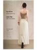 Elastic Waist Drape Slim Fit Midi Skirt - 2026 Spring/Summer Collection