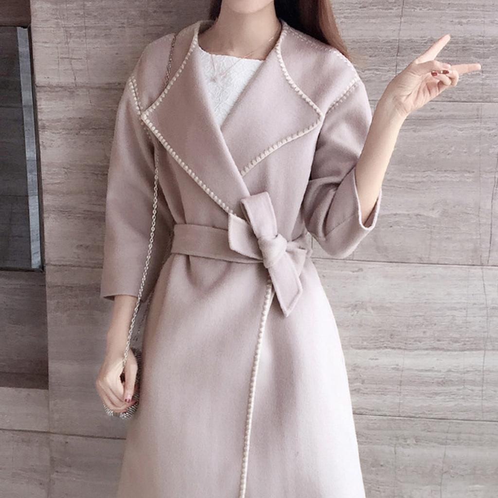 Women Wide Waist Belt Waistband Outerwear for Woolen Coat Multicolored Winter Coat Waist Belt with Buckle