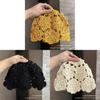 Knitted Floral Pattern Wool Hat For Women Spring Summer Breathable Fashion Accessory