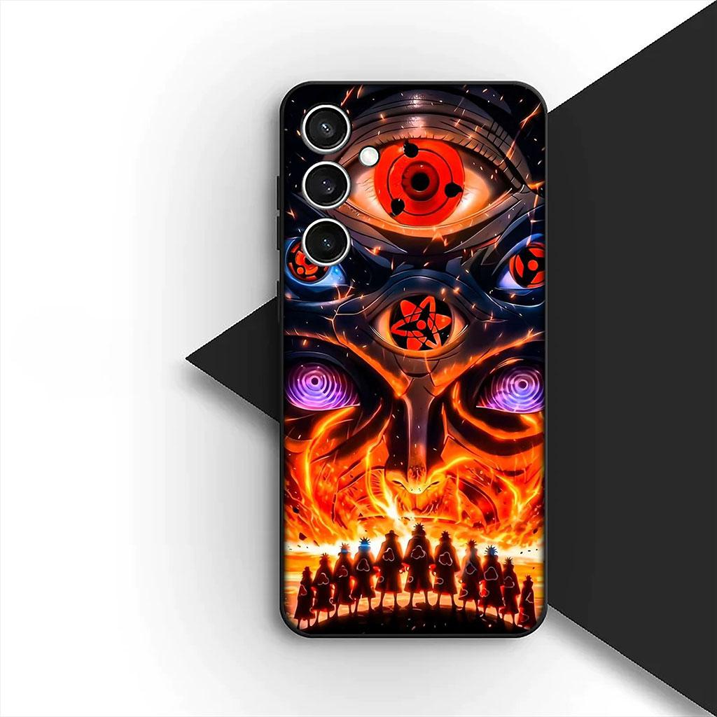 Handyhülle für Samsung Galaxy S25 S24 S23 FE Ultra Plus S7 Edge S25+ S23+ A56 5G Hülle Weiche Hülle Schmerz Narutos Akatsuki Poster