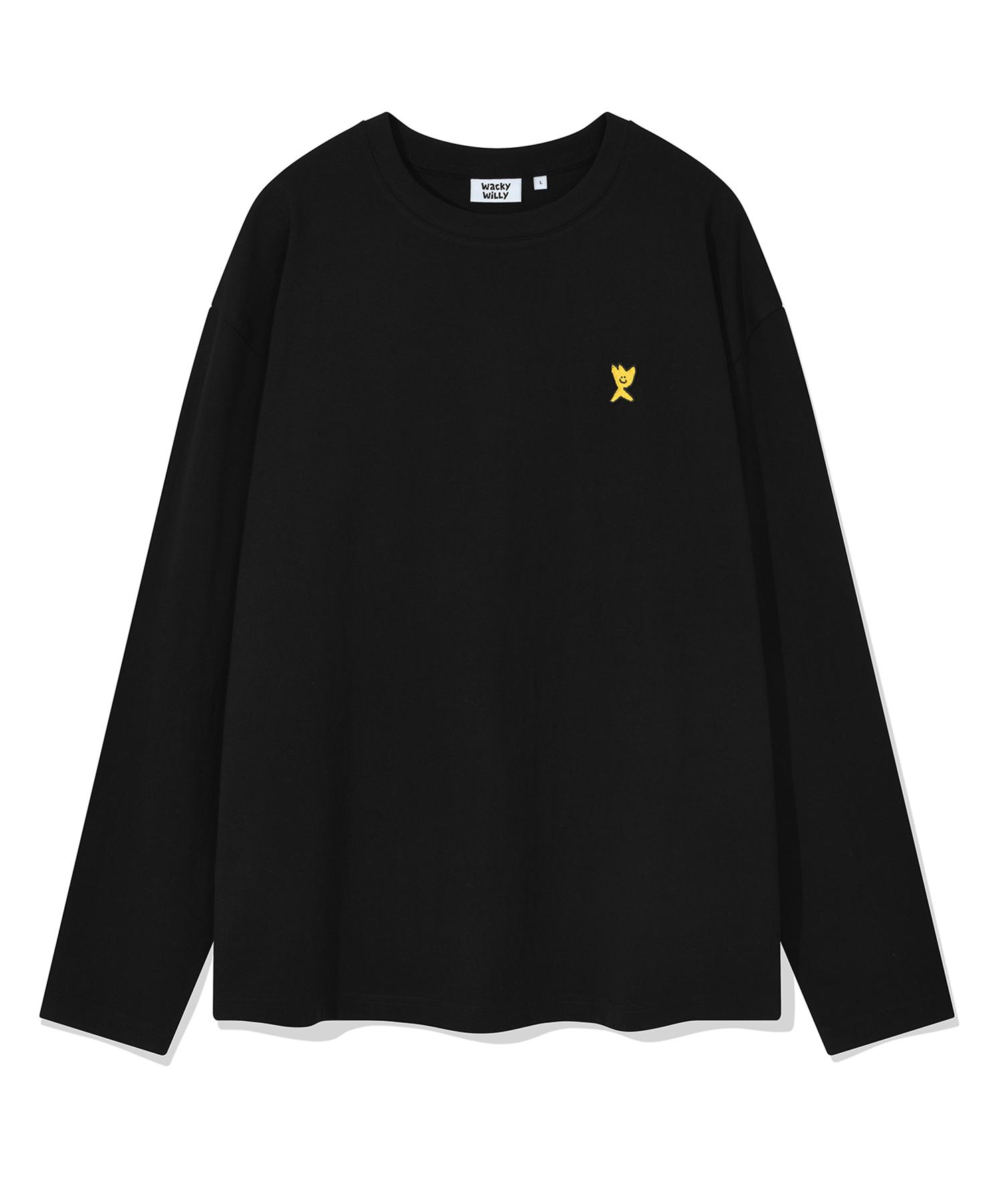 Wacky Willy Basic Typo Long Sleeve Black Xs