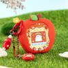 Tamagotchi Uni Silikon Schutzhülle Rot Grün Apfel Rot Erdbeer Designs mit Kostenlosem Panel-Papier Anhänger Oben Spielzeug