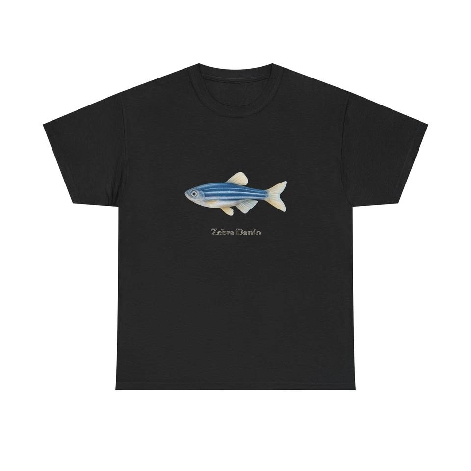 Unisex Adult T Shirt Zebra Danio Streamline Color Art 3XL