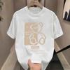 New European And American Style Printed Comfortable And Breathable Round Neck Pure Cotton Tshirt Suitable For Both Unisex And Unisex