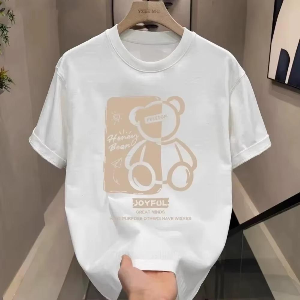 New European And American Style Printed Comfortable And Breathable Round Neck Pure Cotton Tshirt Suitable For Both Unisex And Unisex