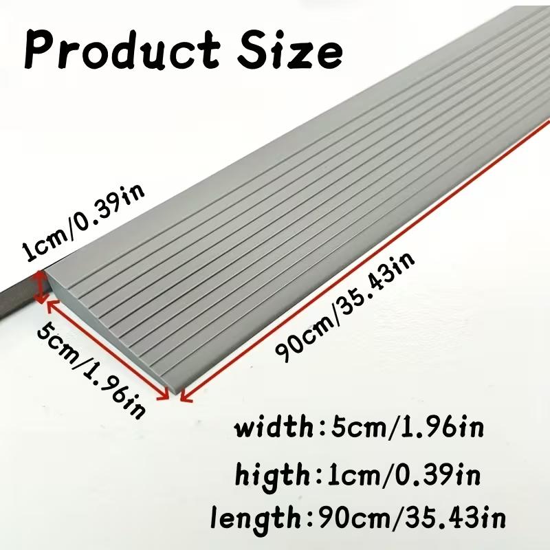 1PC 0.9m/35.43inch Doorway Ramp Garage Threshold Ramp Ample Space Gentle Incline Heavy Use Sturdy Materials Home Accessibility