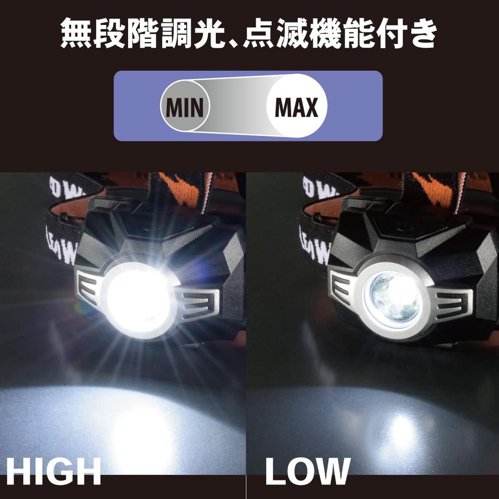 OHM Electric LED Waterproof and Dustproof Lead 650 Continuously ANSI Requires 3 AAA OHM Headlight, IP66, Warrior, Lumens, Dimmable, Flashing,