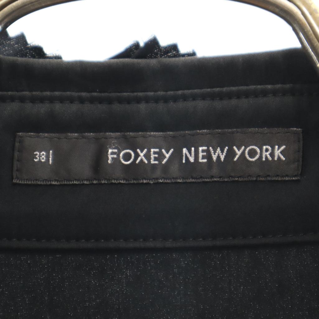 FOXEY Made In Japan Long Sleeve Dress Shirt 38 Black Women Used