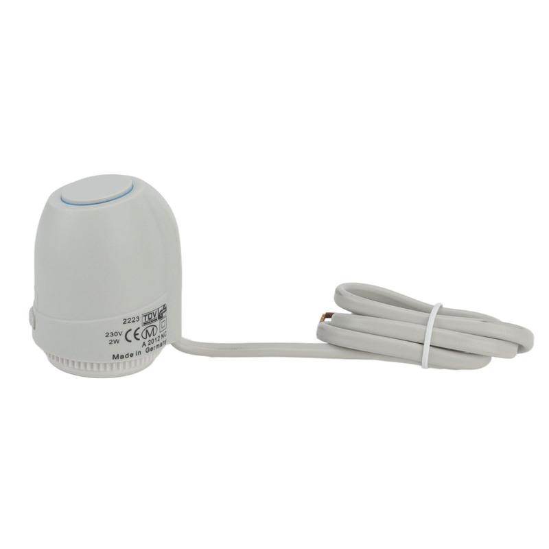 2W Electric Thermal Actuator Manifold Closed IP54 Waterproof Floor Heating Thermostatic Valve for Heating System 230V