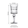VAKADA Painted Diamond Stemmed Wine & Cocktail Glass