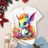Women's Cartoon Dragon T-Shirt Fashion 3d T Shirt Fashion Near Short-Sleeved Oversized Streetwear Tees Casual Woman Tops