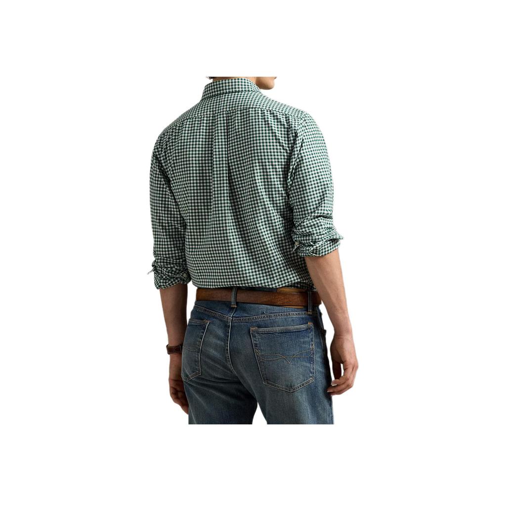Polo Ralph Lauren Iconic Pony Check Shirt Classic Fit Men Shirts Green 710813021-002