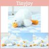 Charming White Goose Keychain Furry Plush Toy Cartoon Character For Gifts