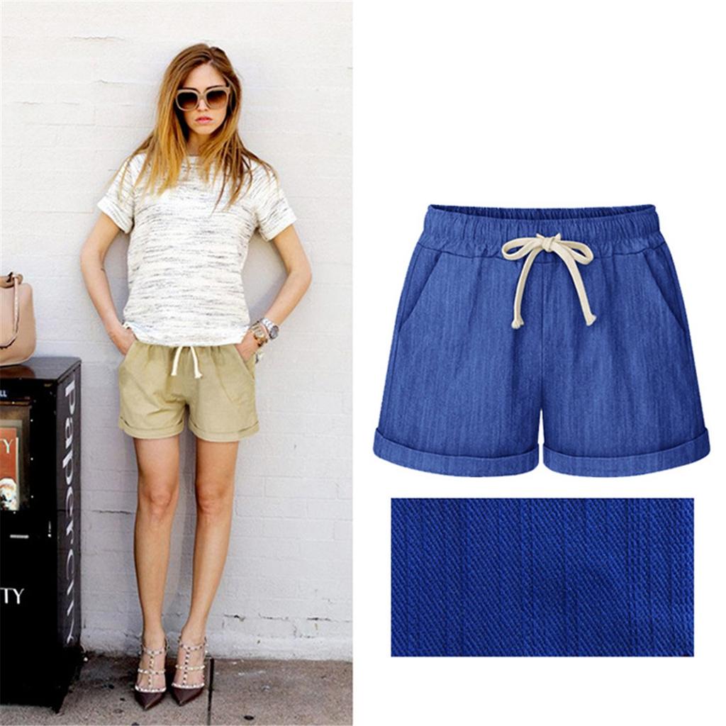  Tooxika Shorts Women Summer Pants Faux Denim Straight Pants Loose Large Size Pants Slim Thin Casual Women's Pants