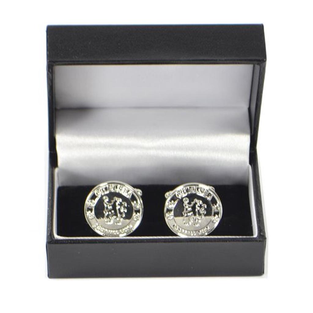 Chelsea FC Crest Silver Plated Cufflinks