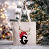 Christmas Letter Print Messenger Bag Student Casual Canvas Bag New