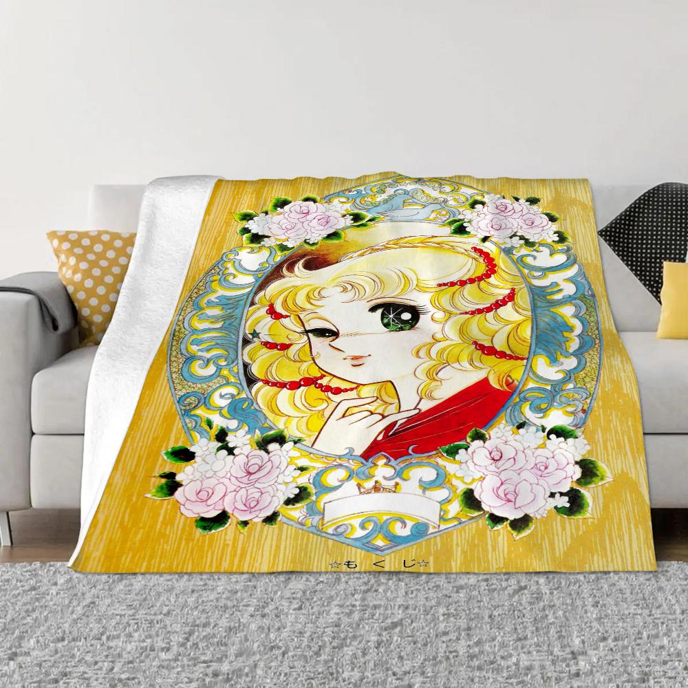 Candy Candy Throw Blanket Sofa Winter Home Interior Fluffy Soft Blankets King Size Knitted Plaid Microfiber Bedding Beach Towel