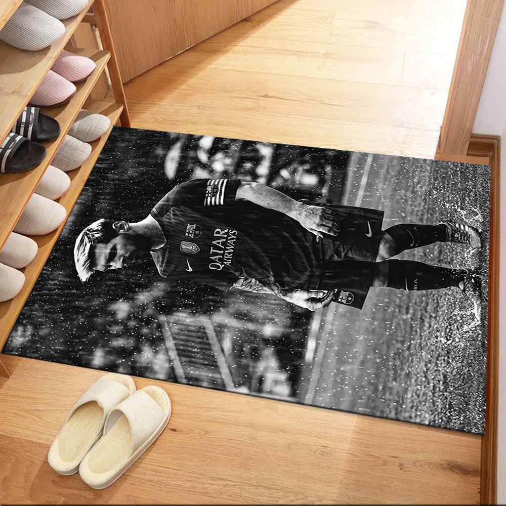 Messi 37 Carpet Perfect for Outdoor Balcony Playrooms Kitchen Antislip Carpet Anime Office Decor Perfect Gift for Valentine's Wedding Birthday
