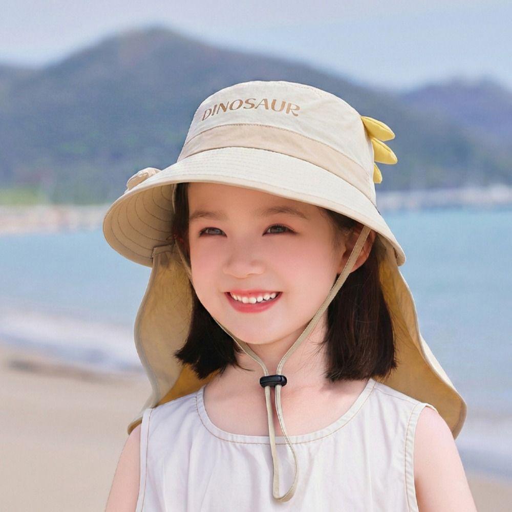 Big Brim Kids Whistle Sunscreen Hat Sun Protection Summer Sunshade Hat Children's Sun Hat Summer