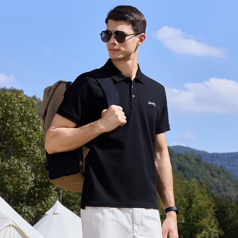 JEEP Men's Short Sleeve Polo Shirt
