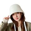 Small Basin Hat Autumn and Winter Bucket Hat Showing Face Small Fisherman Hat Cool Trend Cool British Women Warm and Fashionable