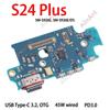 USB Board Dock Charger Connector Charging Port Flex Cable For Samsung Galaxy S24 Plus Ultra FE S921B S921E S921N S921U S721B