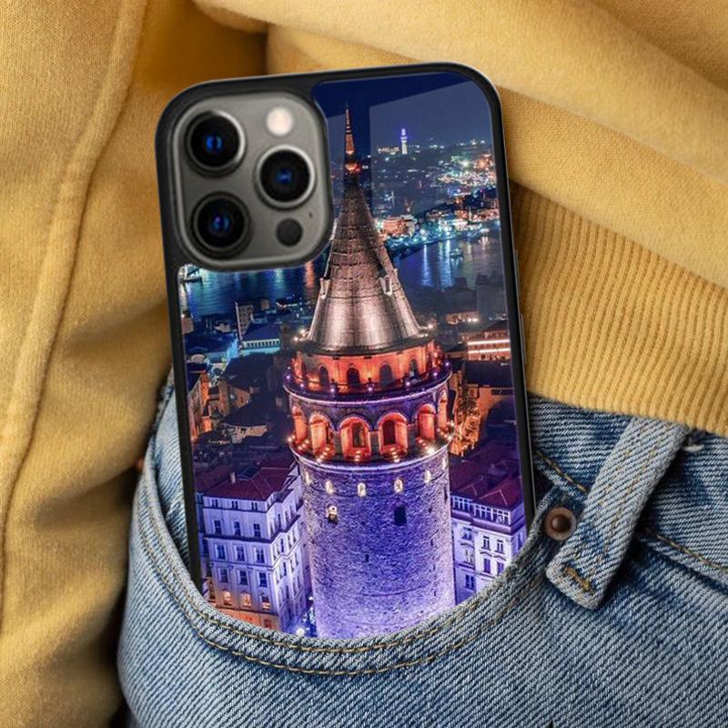 Turkey Istanbul Sceneary Building Soft Phone Case for iPhone 17 Air 16e Pro max 15 Pro 13 14 Plus 11 12 MagSafe Magnetic Coque