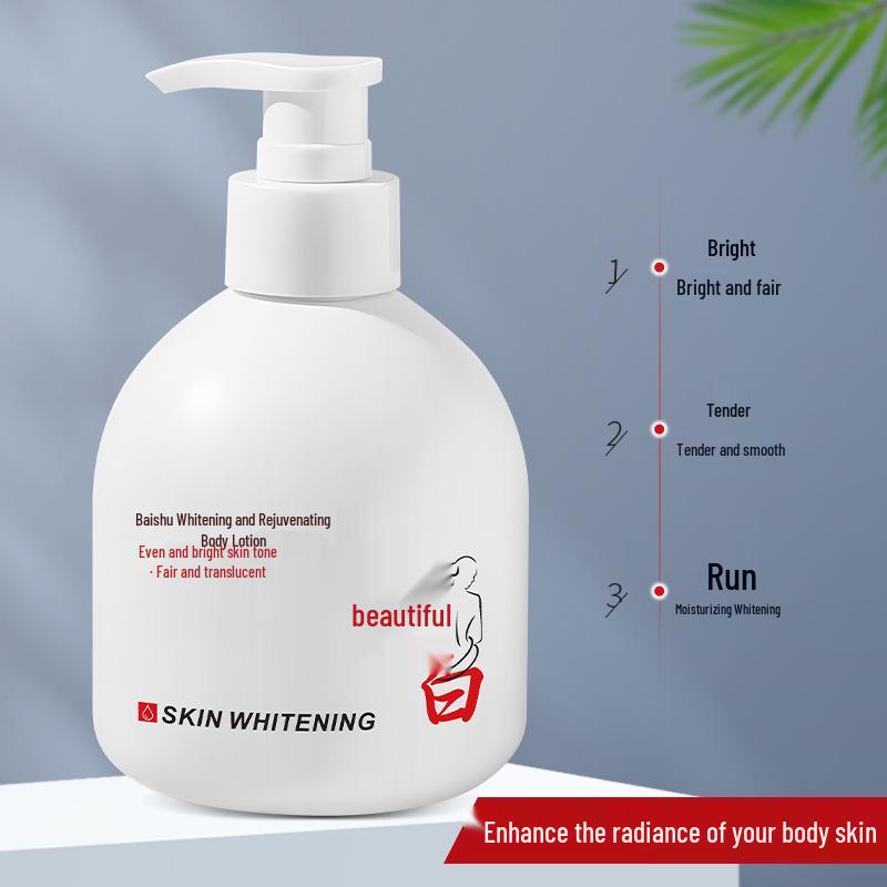 Baishu 300ml Whitening & Moisturizing Body Lotion - Enhances Smoothness & Refreshes Skin