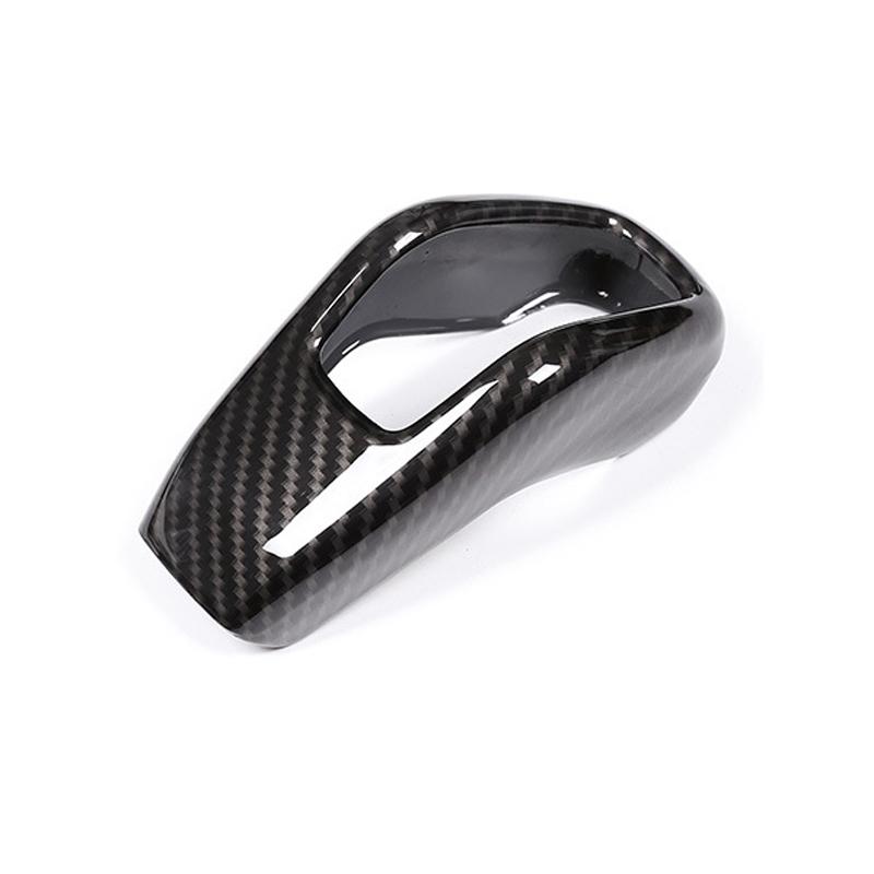 Car Gear Shift Knob Cover Trim Carbon Fiber Look For Land Rover Range Rover Sport 2018 2019 2020 2021 Auto Interior Accessories