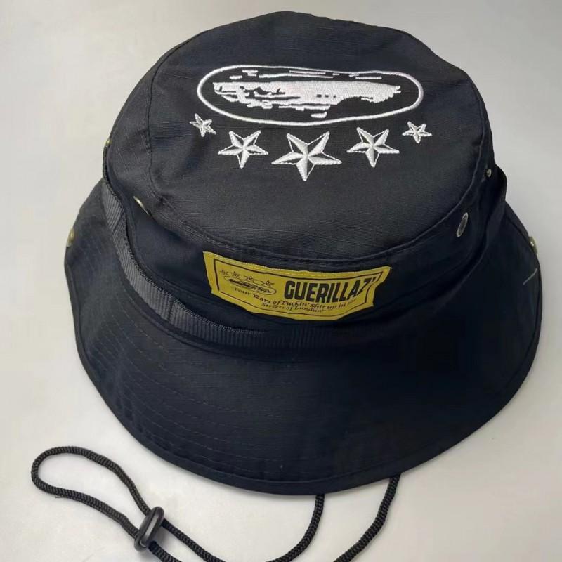 Corteiz 5 Starz Guerrillaz Bucket Hat Men Women - Wide Brim Sun In Acrylic UV Protection All Season