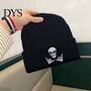 Pohodlná zimní čepice Beanie Pletená Vyšívaná Teplá Zábavný Design Silná Pružná Unisex pro Každodenní Nošení Venkovní Sporty