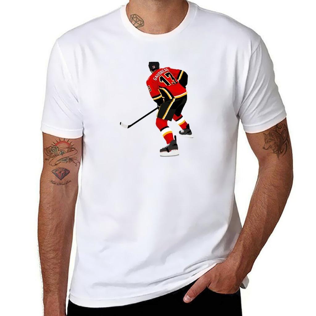 Johnny Gaudreau T-Shirt T-Shirts Für Mann Grafik Vintage Basic T-Shirt T-Shirt Personalisiertes T-Shirt