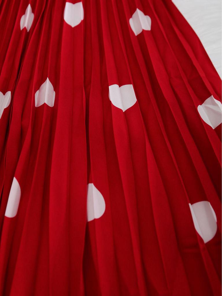 Šifonová plisovaná sukně v japonsko-korejském stylu: Pohodlná, Zeštíhlující, Vysoký Pas, Super Široký Spodní Lem, Dlouhá Ležérní Sukně