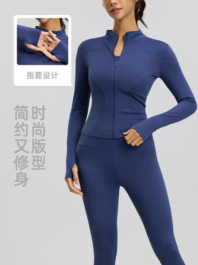 "Juyitang Women's Yoga Tops: Tight Fit Jackets for Outdoor Running and Fitness"