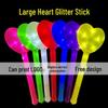 Fluorescenční cheer stick ve tvaru srdce pro koncerty a večírky