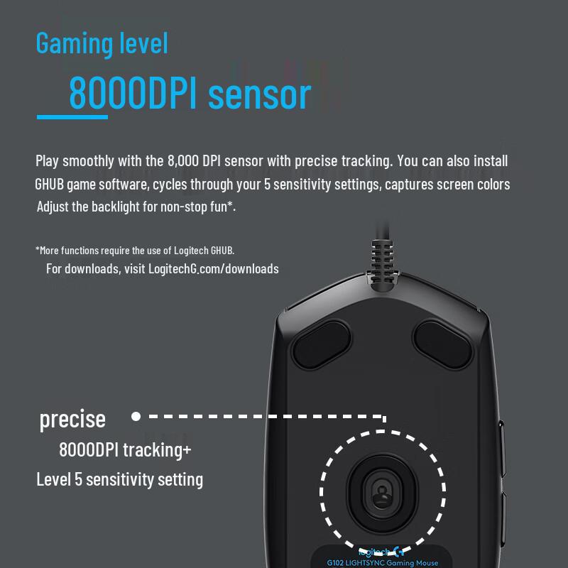 Logitech G G102 Lightsync Gaming Mouse