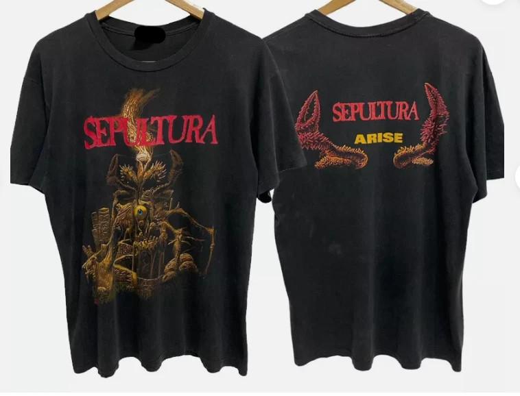 1991 SEPULTURA Arise T-Shirt 2 sided ,Classic XXXXL