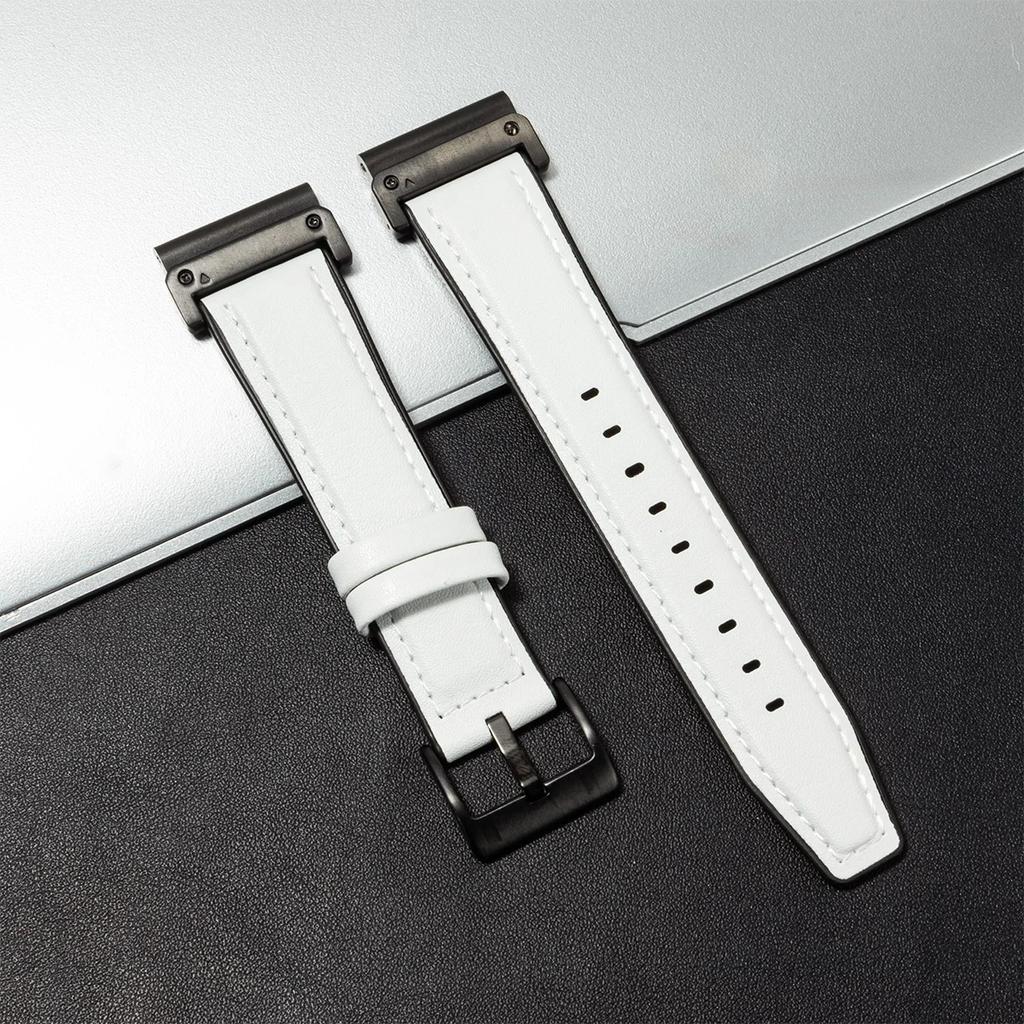 26mm 22mm Leather Strap for Garmin Watch Fenix 8 51mm 6 6x 7 7x Pro 5 5x Plus Band Vintage Bracelet Forerunner 945 925 Wristband