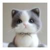 TEHAUX Simulated Cat Whiskers, Realistic Animal Whisker Parts for Crafts, Long and Soft White Whiskers for Needle Felting, DIY Craft Doll Plush Toy