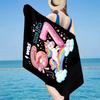 Energy Number 67 Design Microfiber Beach Towel, Lightweight And Quick-Dry, for Summer Travel, Beach Essential, Swimming Pool