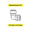 90° Elbow Connector - ICH-ZAPFE.DE - 5/16" Tube X 5/16" Tube